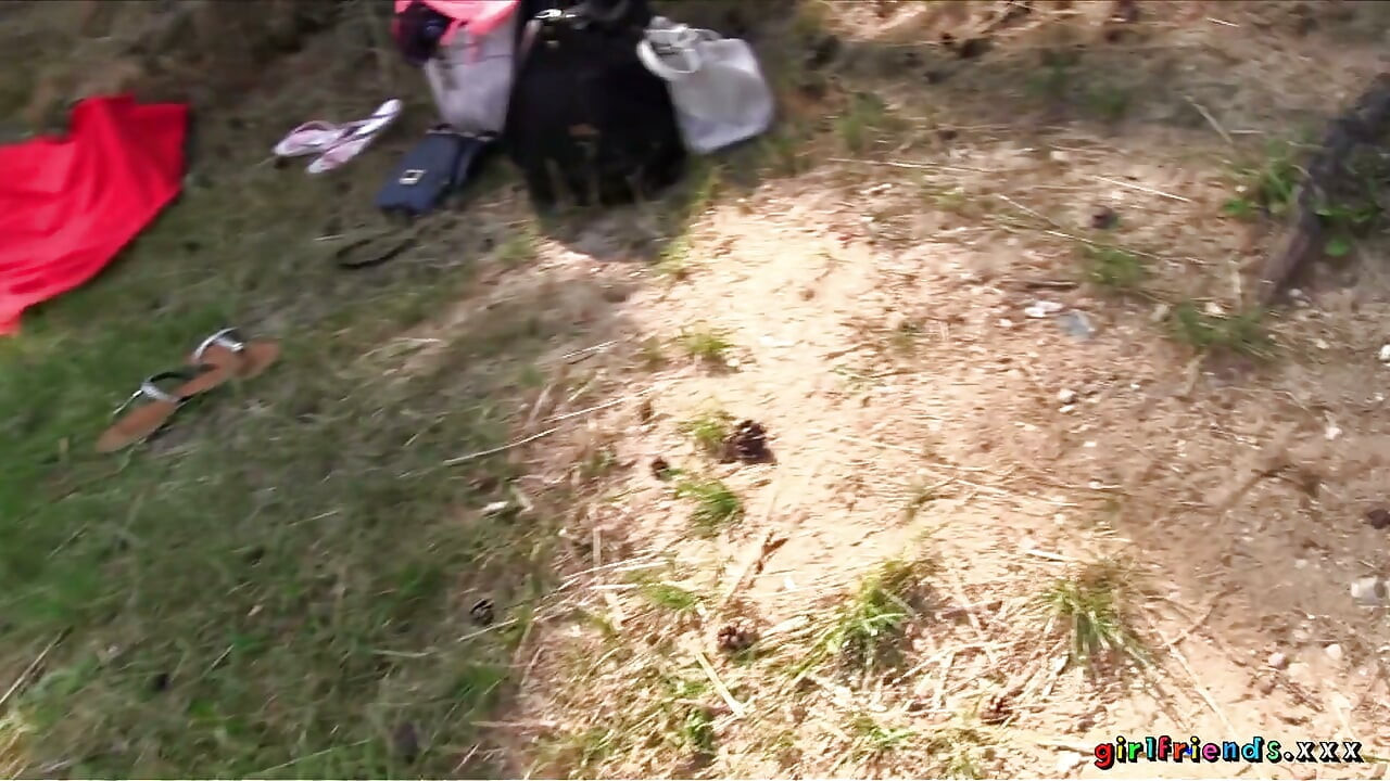 Girlfriends XXX - Keira Spreads Kayla's Trimmed Pussy Wide to Enjoy Sweet Licking & Outdoors Foreplay