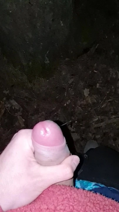 Cock blasting out cigarette