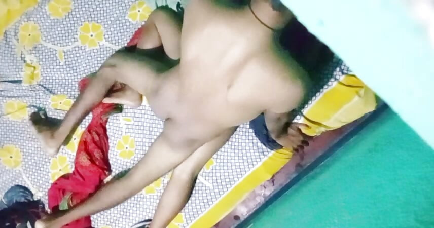 Indian young couple hot sex badroom wife fucking doggy style hard tite fucking Village wife