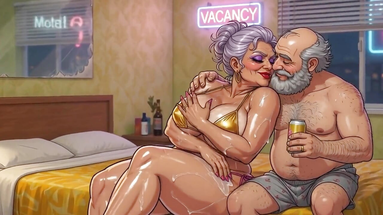 Tesão de casal de motel animações