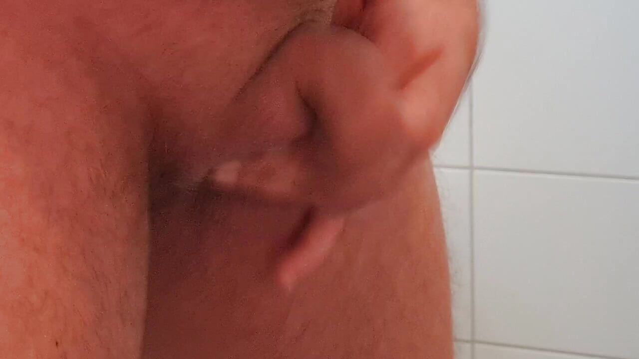 Jerking off cock