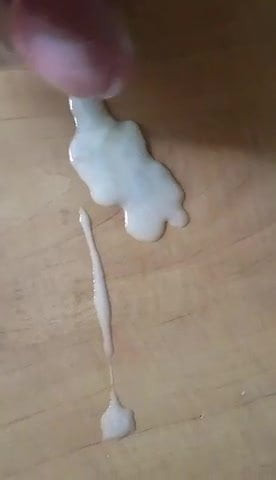 Cumming on the table