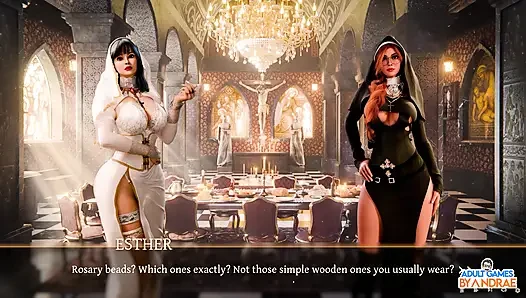Stepsisters in Sin Gameplay Part 14 - Rebecca Holds the Key Inside Her Pussy