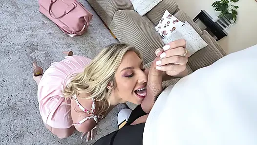 PornDudeCasting with Cheerleader Kait I Made This Blonde Pornstar Cum with My Big Dick Doggystyle