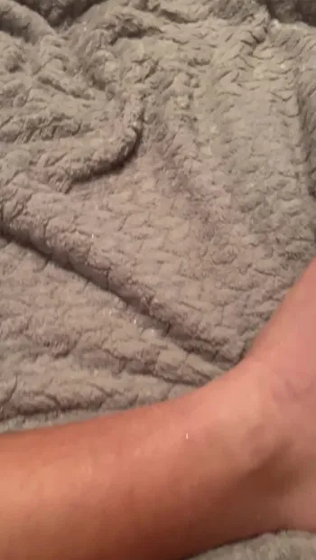 Shooting my cum all over my feet (short)