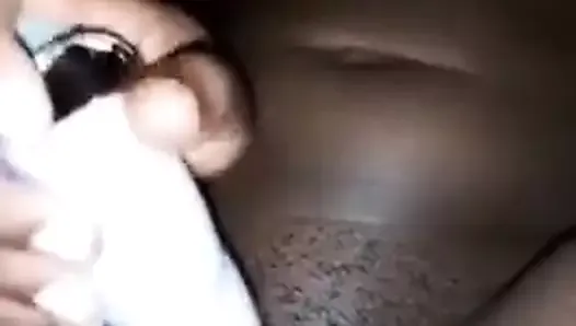 Kenyan girl squirting on her new toy