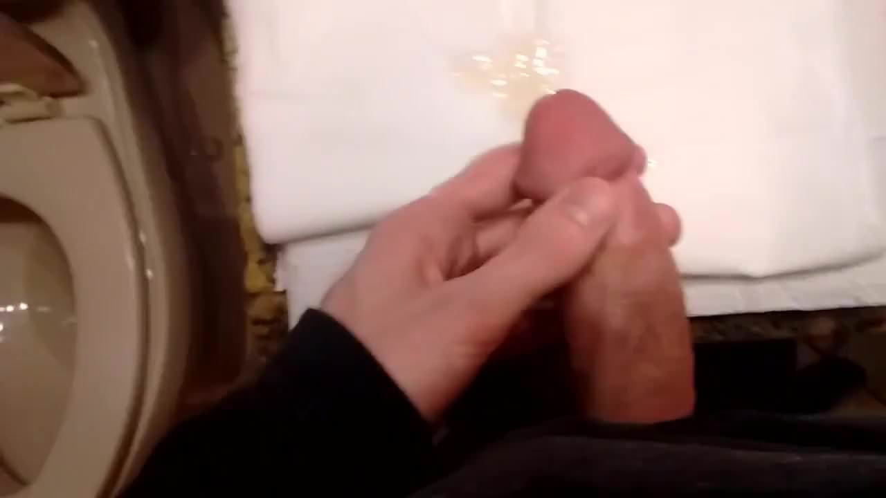 Jerking off in the bathroom.