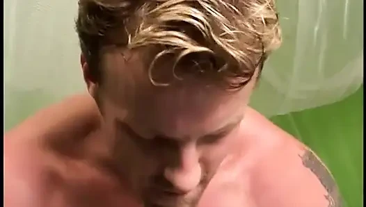 Young sinewous stud practise in milky way with busty experienced blonde housewife Wanda Lust