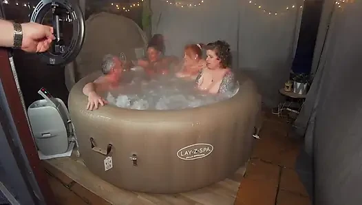 Group Fun in Hot tub MFFF