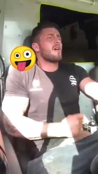 Trucker wanking