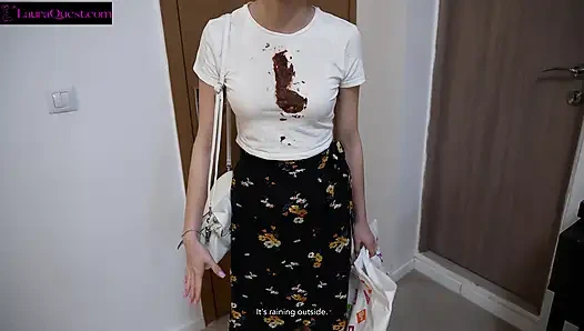 She Just Wanted A Shower, But Ended Up On His Cock