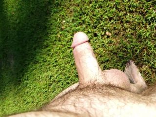 Outdoor Slow Motion Cock Wagging