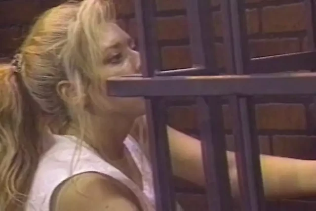 Superb blonde slut is tied up and ready for action