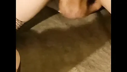 Arkadan parıltılı anal dildo