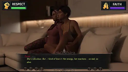 Бану на Западе 3 первый день лекции, а затем София так странно дома