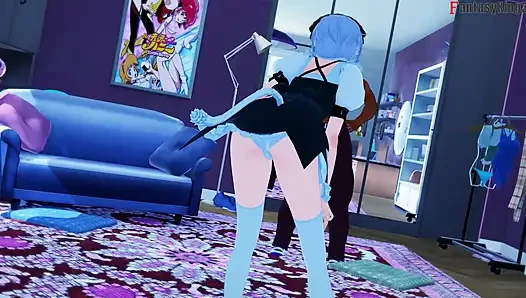 Koneko nggak sabar nyicipin raksasa pria kulit hitam - dxd ntr madness series