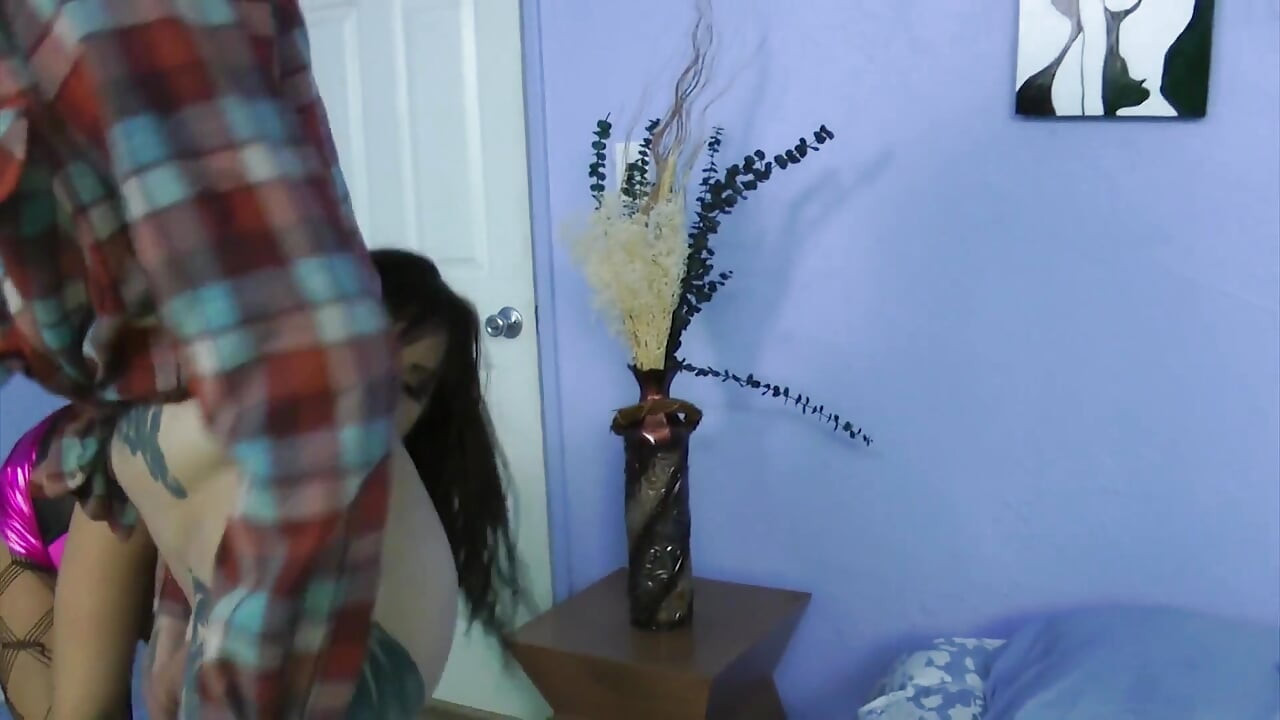 I make my cuckold hubby and my lover bi! Psycho sex mistress in perverted ecstasy!