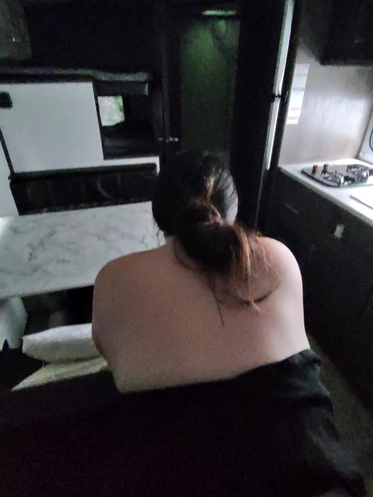Quicky doggystyle in travel trailer POV