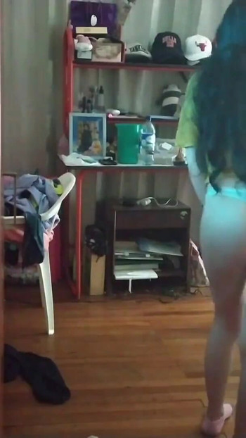 Emotional moment from "Laura is caught dancing in her underwear and is fucked by her stepbrother. Real amateur classic"