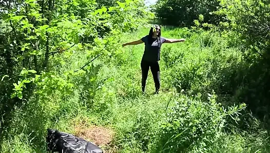 Outdoor Deepthroat, Rough Facefucking and Cum All Over My Downjacket