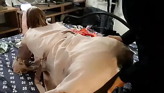 2390ss01_French Amateur Fuck in Satin Clothes and Lingerie