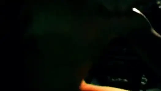 Brunette Fingers Herself Deep in Dark Car