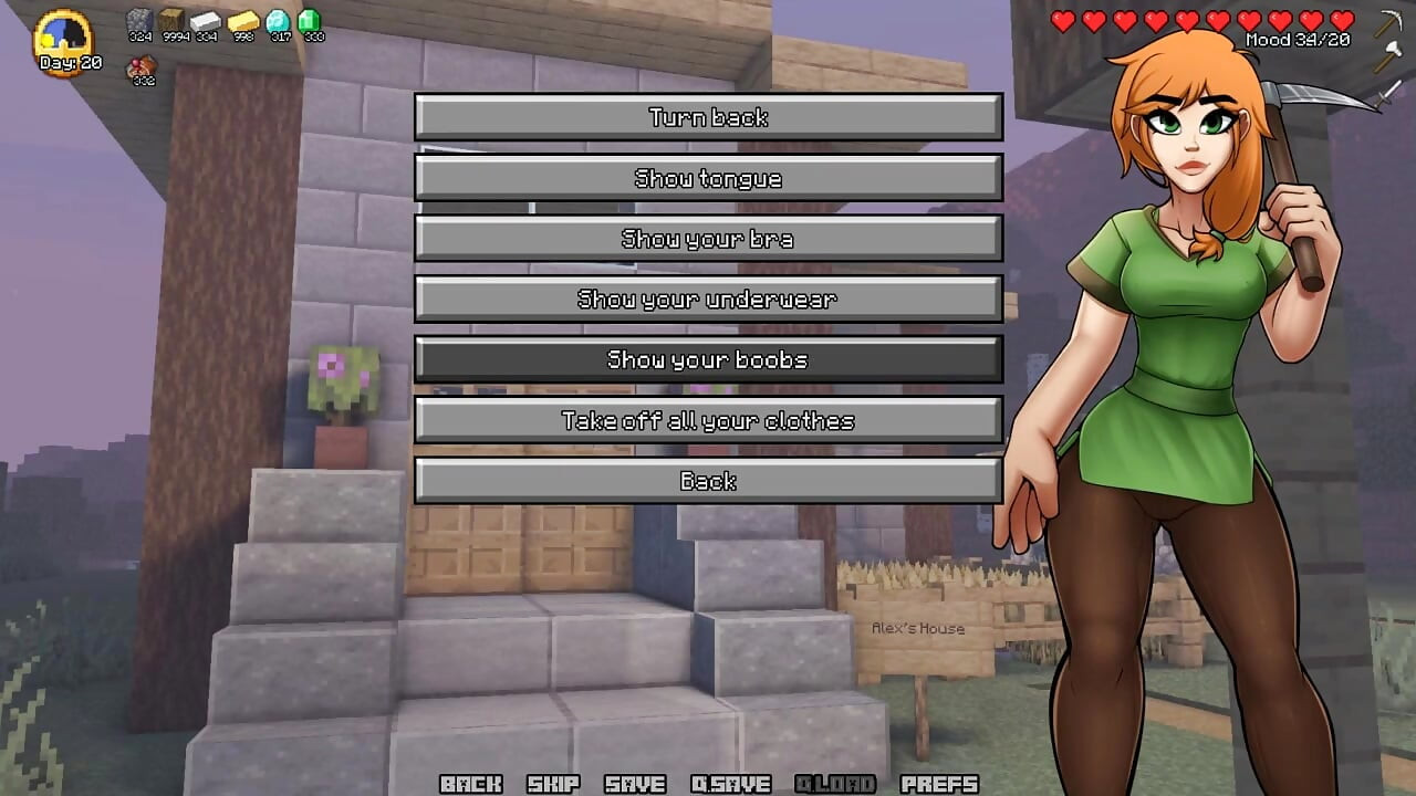 Minecraft azgın zanaat - bölüm 3 - alex Loveskysanhentai tarafından Steve'e sakso çekiyor