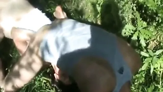 Strangers fucking my wife in the forest