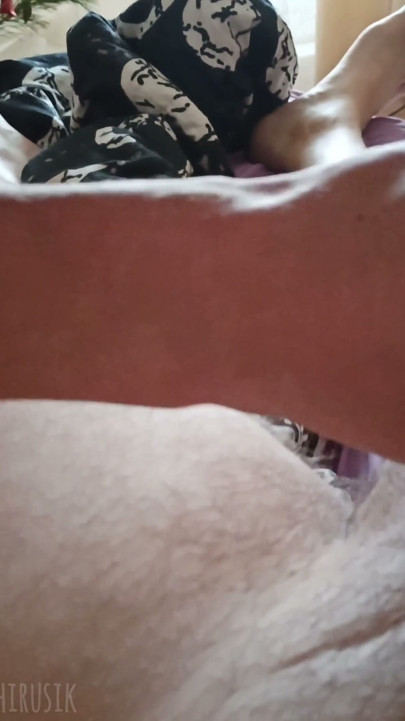 Step-son fucked hot with a big dick and ate cum! | Clip 1