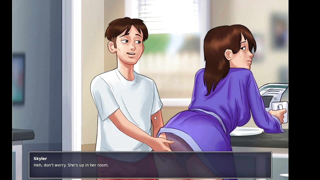 Skyler Fucked Stepmom While Watching Movie With Hard Dick