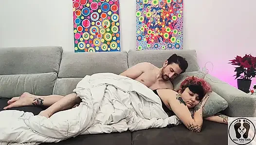 Horny Boy in Couple Routine Ignore Fetish Sleepy Girlfriend