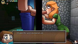 HornyCraft Minecraft пародирует хентай-игра, порно-игра, эпизод 16, ведьма собирает мою сперму для приготовления зелья