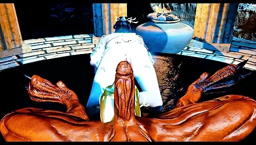 Big Cock Virtual Queen of Bigboob Fantasy - 3D Animation Hentai