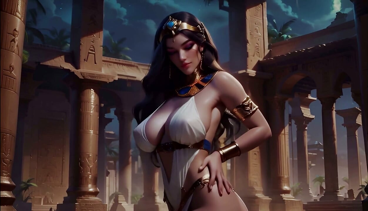 Cleopatra follada por un dios egipcio
