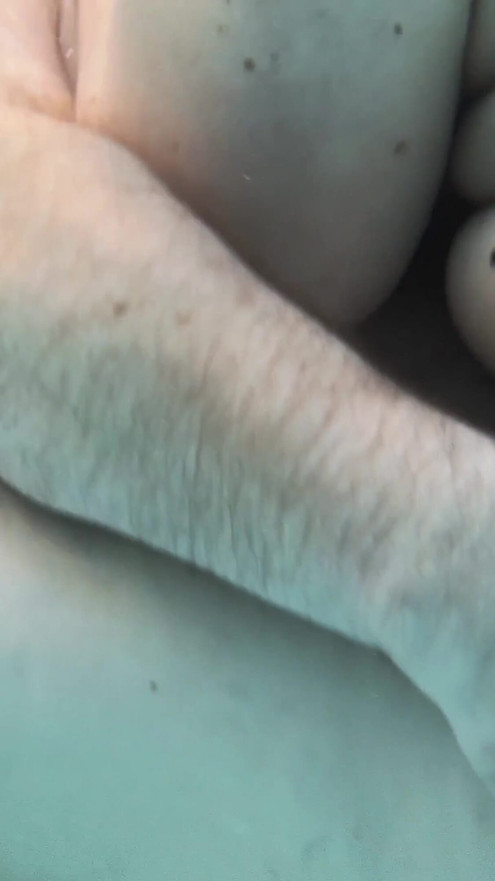 Underwater Outdoor Pool Sex with Long Hair Redhead Rapunzel MILF | Clip 1