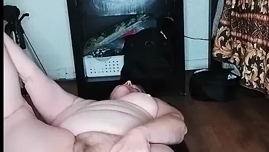 Sexy reife bBW macht ihr yoga am morgen!