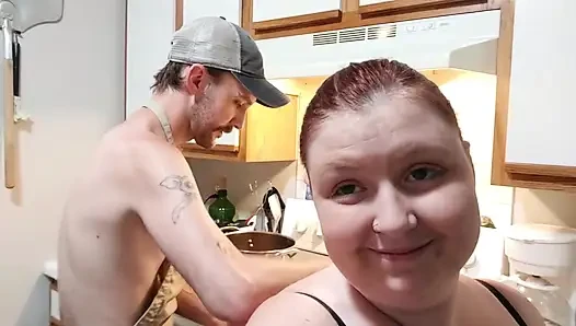 Sperma gekocht, 3 lauch chili mit Öl handjob