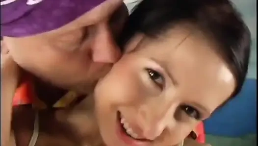 Beautiful Sexy Teen with Small Tits Fucked and Cumshot in Mouth by Big Cock