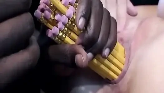 Mature Blonde MILF Takes Multiple BBC in Wild DP