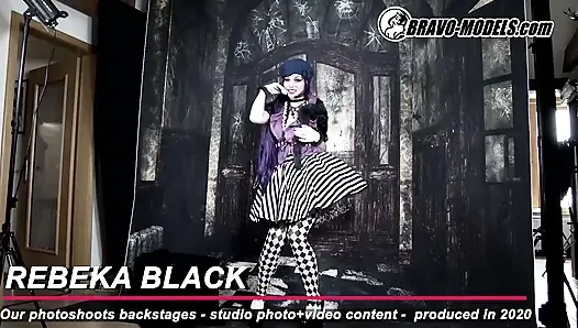 Pemotretan rebeka black 386-backstage - dewasa
