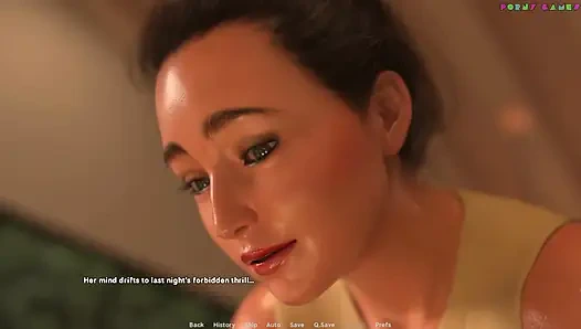 Wihte foam tarafından exibitionist evli kadın - üvey anne ile duş seksi, çıplak yoga 5