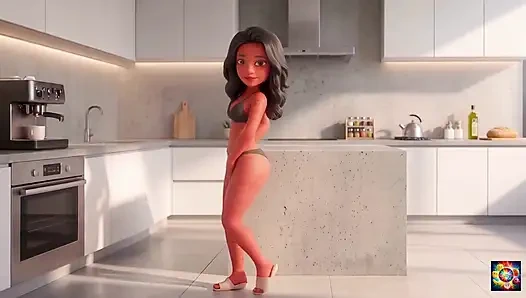 Romantik mutfak anları - ai hentai asmr