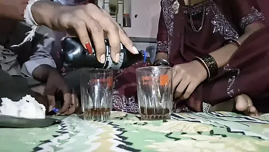Step sister ko drink karake chaudah behen ki badi chhoot bade boobs