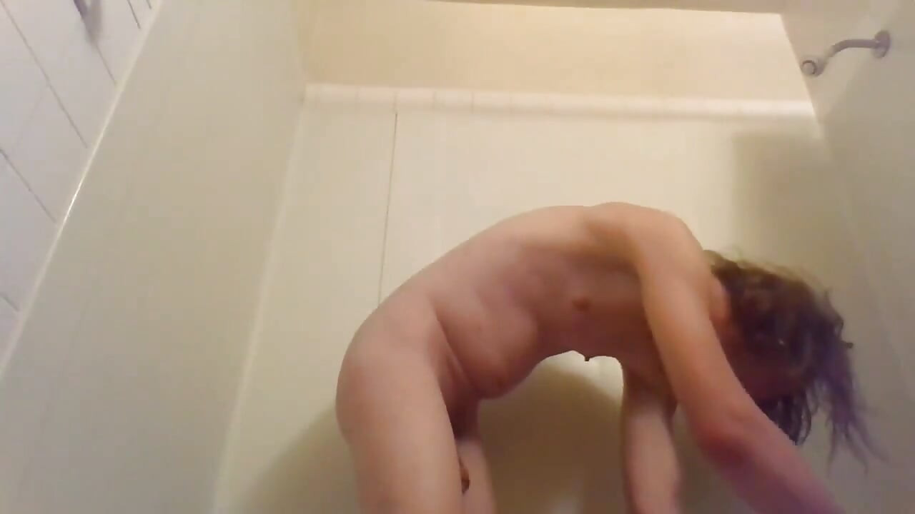 Transgirl First Time Self-enema Wwater Bottle Candid Flatulence & Pissing