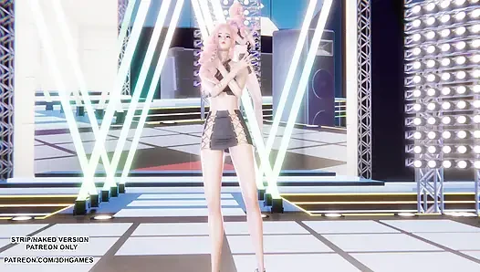 MMD ДВА РАЗА - Я НЕ МОГУ ОСТАНОВИТЬ МЕНЯ Seraphine Kpop, танец лиги легенд, хентай без цензуры 4K 60FPS