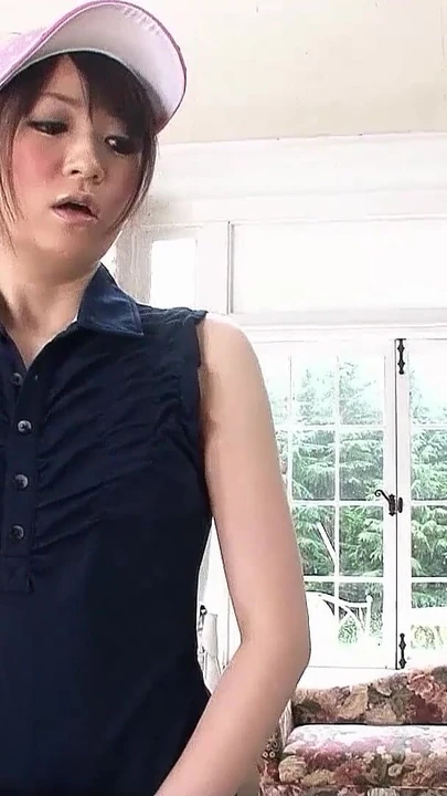 Captivating moment from "Teacher seduce Japanese Teen to give him a Blowjob at Golf Lesson"