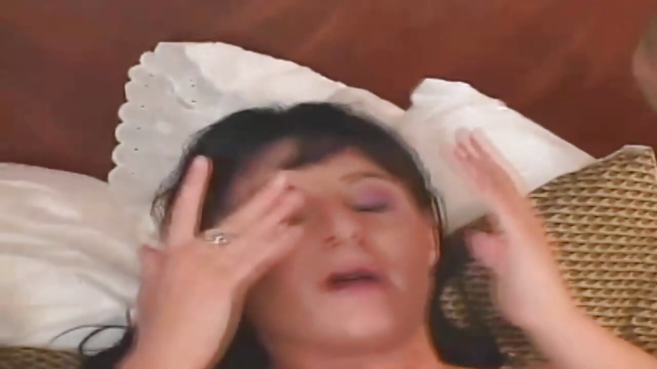 Mature Brunette Double Teamed by Throbbing Cocks in Wild Threesome