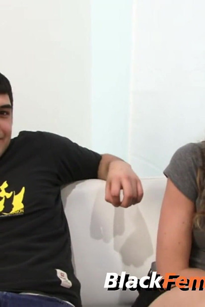 Jenny Leigh's husband is kind of a nerdy white guy who wants to fuck her vicariously through this monster black cock