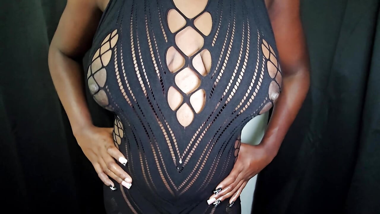 Big breasts ebony neighbor creampie