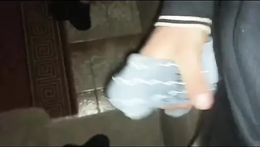 I jerk off and cumshot on my stepmom's and stepsister's panties and bras compilation